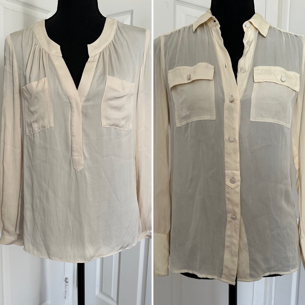 Silk Blouse Bundle Button Down Shirts Jcrew Milly